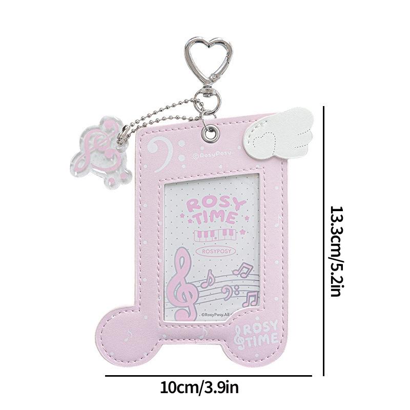 Kpop Fotoalbum Halter Ordner Foto Karten Halter 3 Zoll PU Leder Idol Fotokarten Hülle Ausweis Hüllen Tasche Anhänger Schlüsselanhänger