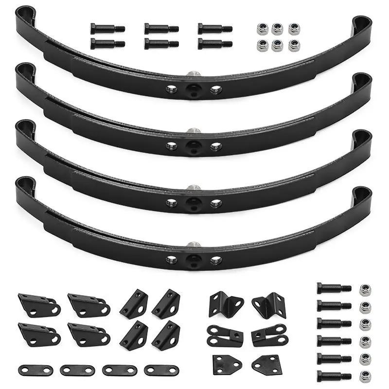 1/14 Tamiya RC Truck Steel Leaf Spring Set Front/Rear Suspension & Lifting Lugs for Tractor Trailer Model Car Replacement Parts