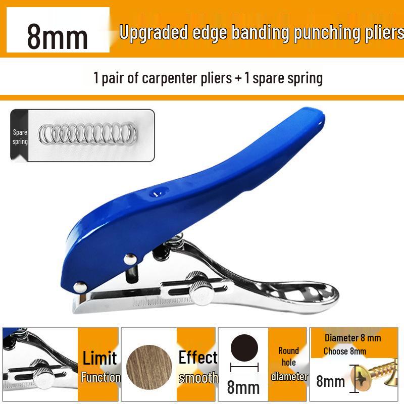 Handheld 5mm Hole Punch Pliers for Paper and PVC Cards