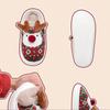 New Winter Lovely Women's Slippers Home Cute Cartoon Cotton Slippers Christmas Deer Non-Slip House Shoes