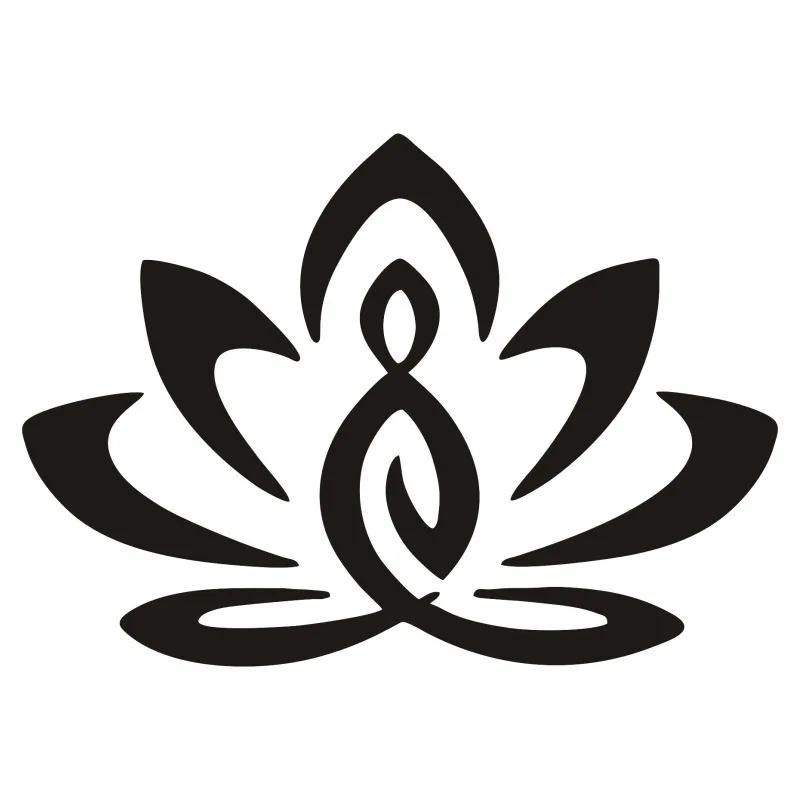 Car Window Bumper Lotus Buddha Decorative Auto Accessories Colorful Laser Reflective Cratch Shielding Sticker