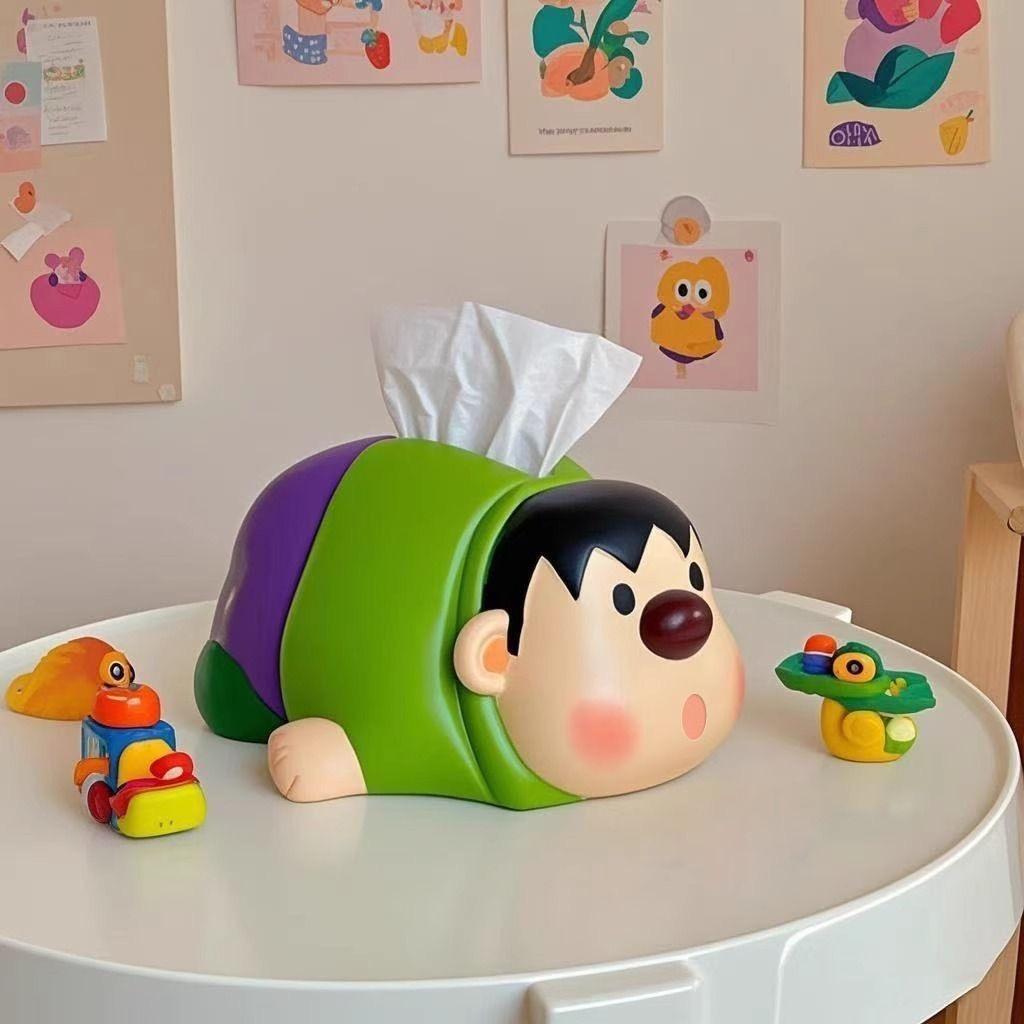 Anime Peripheral Doraemon Cute Chubby Tiger Tissue Box Home Living Room Tissue Box Dining Table Decoration for Friendsgift