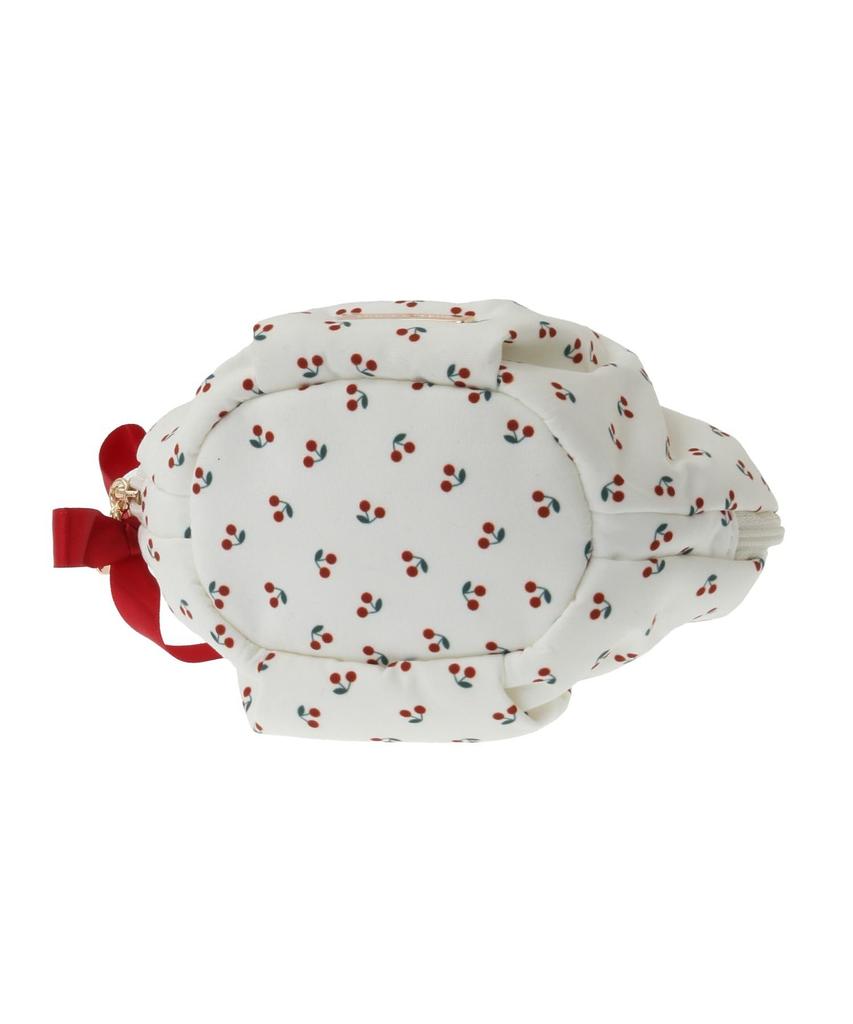 Maison de Fleur Cherry Print Pouch, Women's, Ivory