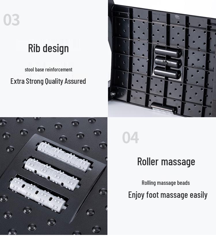 Ergonomic Under-Desk Footrest for Children – Anti-Crossing Foot Pad & Pedal