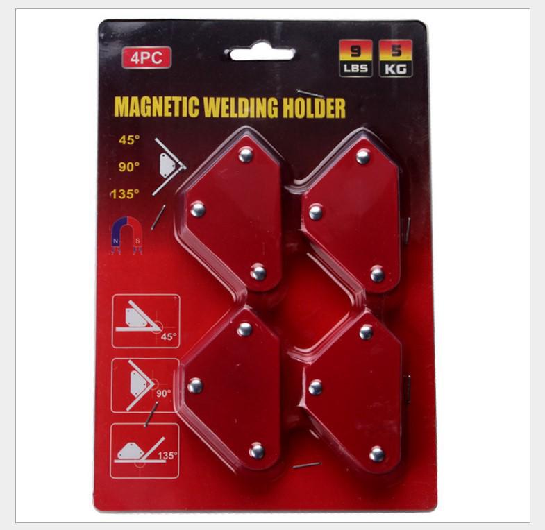 4-Piece Mini Magnetic Welding Positioner Set - 9Lb Capacity Tool