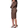 Women's Professional Two-Piece Suit Set, Long Sleeve Blazer with High-Slit Pencil Skirt, Office Wear for Work,Women's Suit for Business
