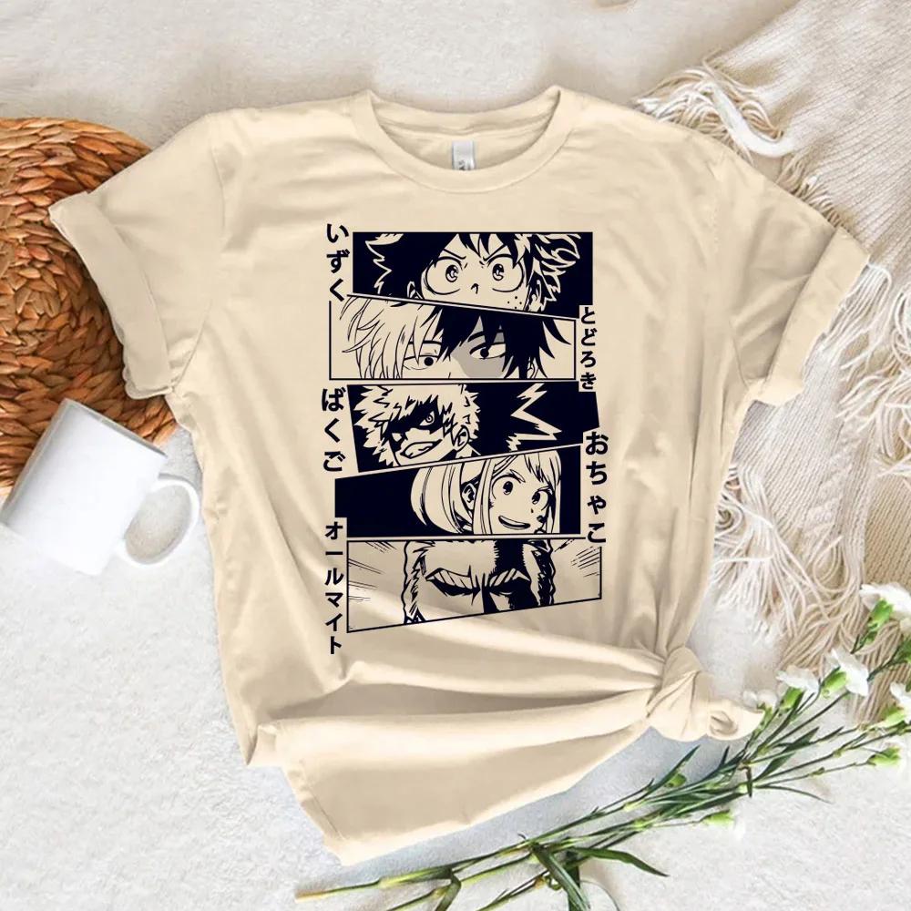 Bakugou My Hero Academia Comic Female T Shirt Women Manga T-shirts Woman Tshirt