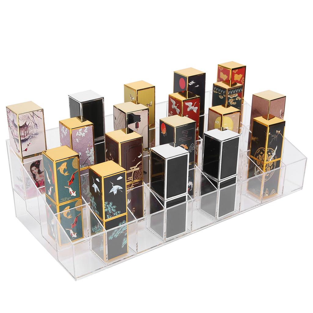 Makeup Acrylic Case Lipsticks Display Storage Plastic Cosmetics Organizer Lipsticks Holder