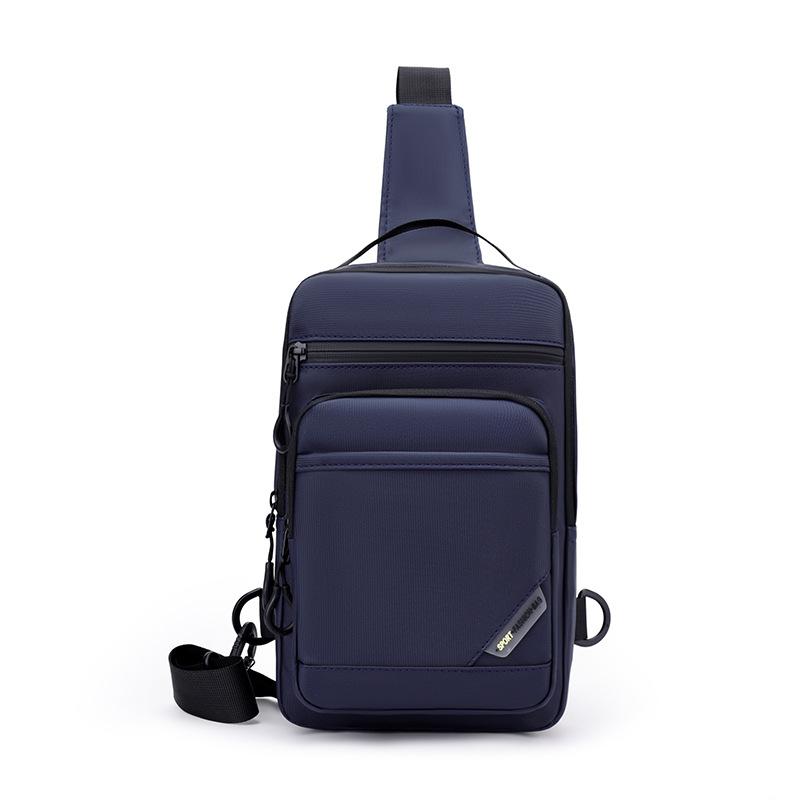 Borsa da petto da uomo in nylon a grande capacità