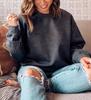TEMU Autumn/Winter Round Neck One-Piece Custom Print Sweatshirt