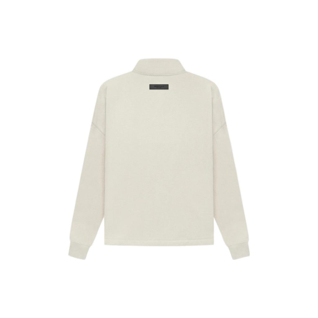 Fear of God Essentials Ss22 Relaxed Mockneck Wheat Letter Logo Flocked High Neck Long Sleeve American Pullover Sweatshirt Men FOG-SS22-130
