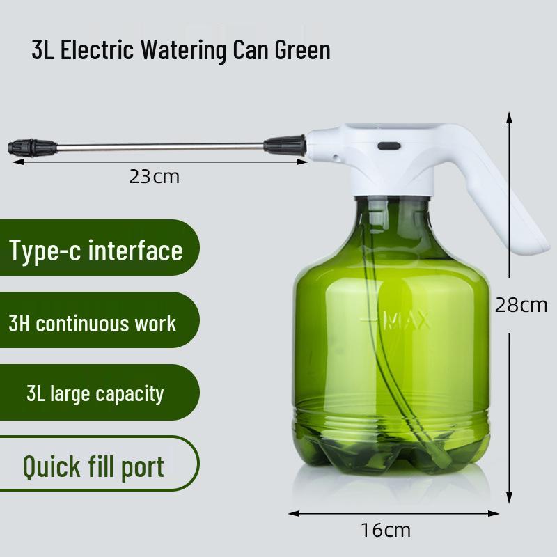 3L White Flower Pot Tray with Sprayer for Balcony Gardening and Disinfection