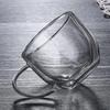 A&A Store 150ml Double-layer Cup Heat Thermal Glass Resistant Tea Coffee Handle