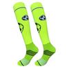 Junmei Kids' Cartoon Soccer Socks with Knee Pads - Thick, Towel-Bottom Long Design for Primary School Students