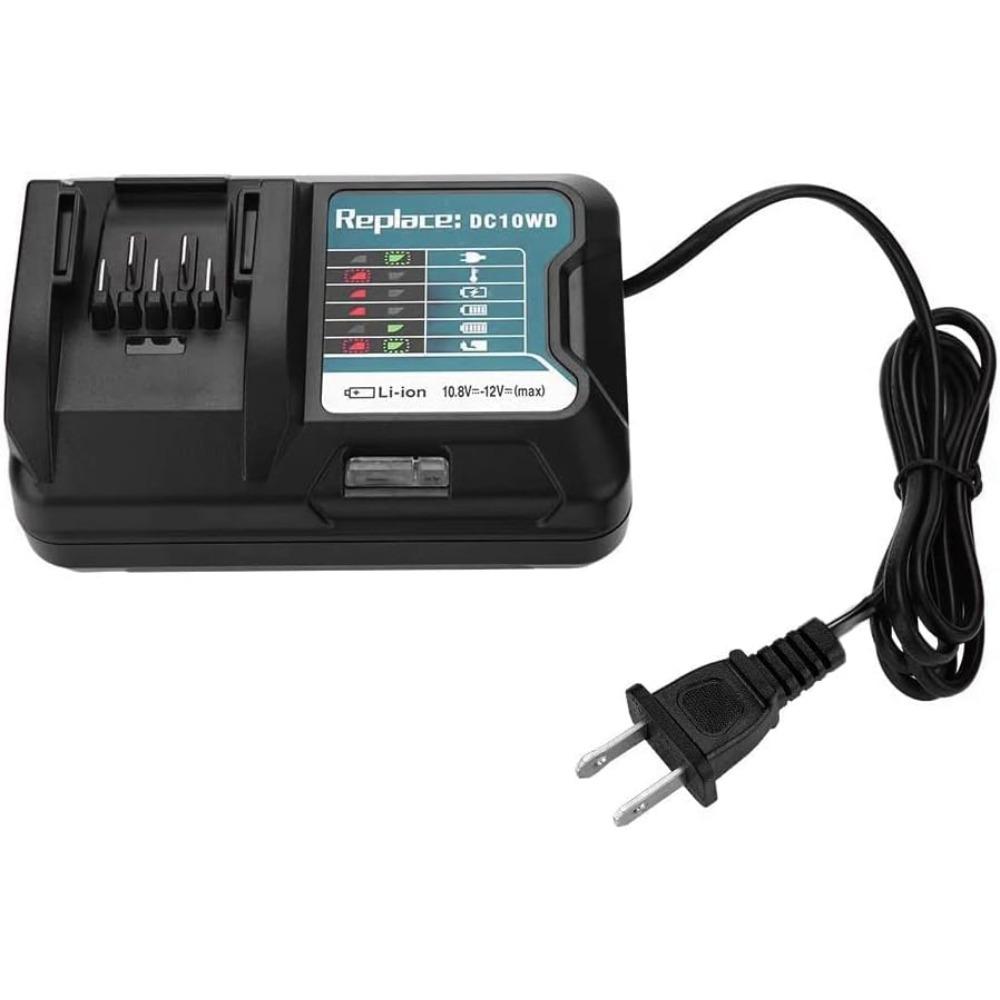 Зарядное устройство 12 В DC10WD, совместимое с аккумулятором Makita BL1040B BL1020B BL1021B BL1016 Bl1041B, замена для Makita 10,8 В-12 В DC10WD DC10SB DC10WC DF031D
