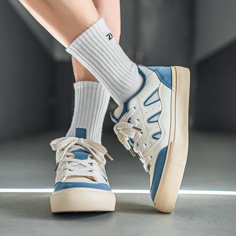 Men And Women's Fashion Casual Low Top Skateboarding Shoes Boys And Girls Comfortable Sneakers Students Classic Breathable Gym Non-slip