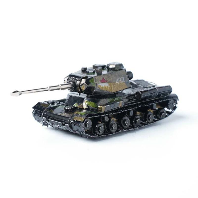 

Colorful JS-2 Heavy Tank 3D Metal Puzzle Stainless Steel DIY Assembled Model Kits Adult Handmade Glue-free Jigsaw Puzzle Playthings