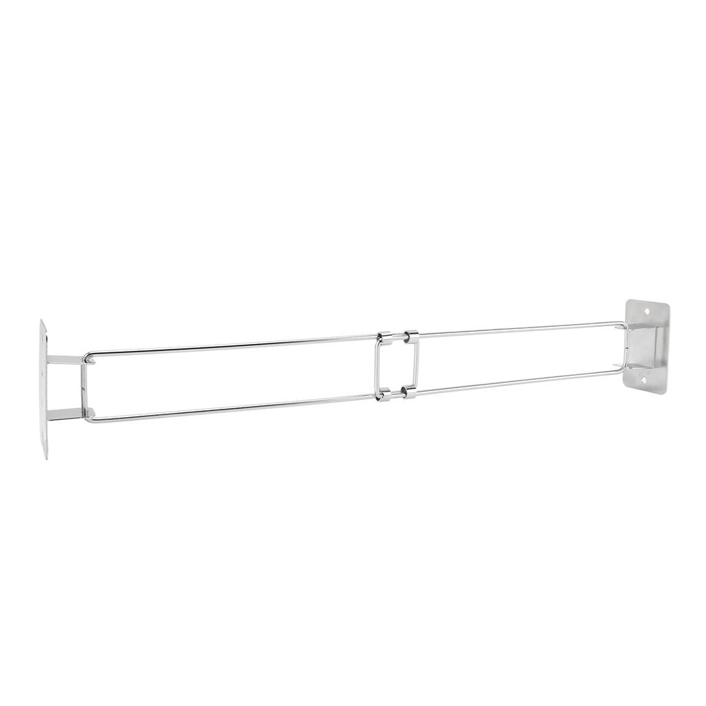 RV Shower Corner Storage Bar 195 to 345mm Adjustable Stainless Steel Rod for Corner Shelves In Camping Vehicle Trailer