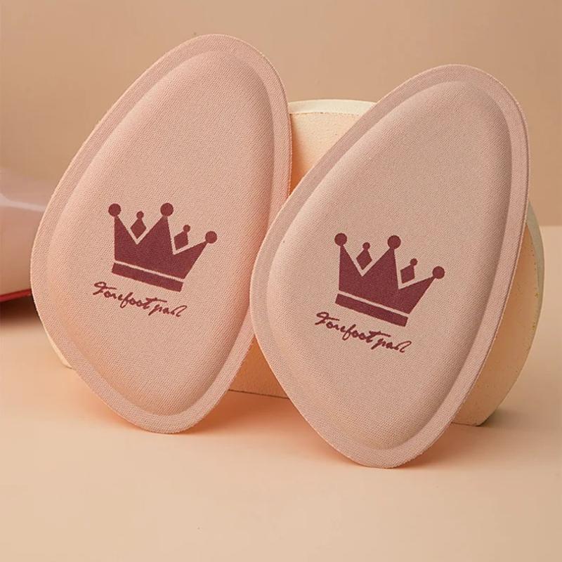 Women Forefoot Pad Pain Relief Insert Half Size Insoles Non-slip Cushion Shoe Breathable Sweat Absorbing Foot Pads for Shoes