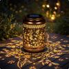 Solar Lantern with Handle Decorative Hanging Automatic Lighting for Gardeners,