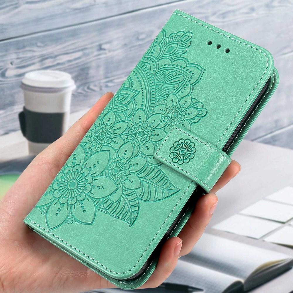 Flip Case for Xiaomi Redmi Note 12 5G / POCO X5 5G, Mandala, Green