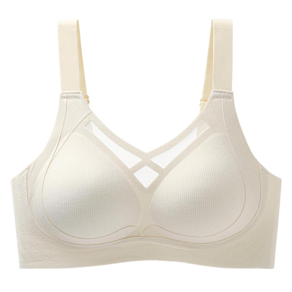 Seamless Wireless Lift & Support Bra for Large Busts - Anti-Sagging, Soft, and Comfortable for Autumn/Winter