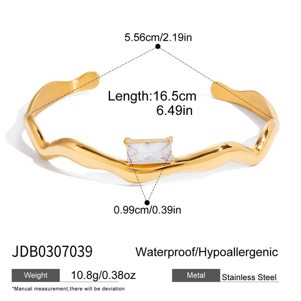 JYL TS Bracelet  Shine Open Cuff Enhances Radiance & Fortune