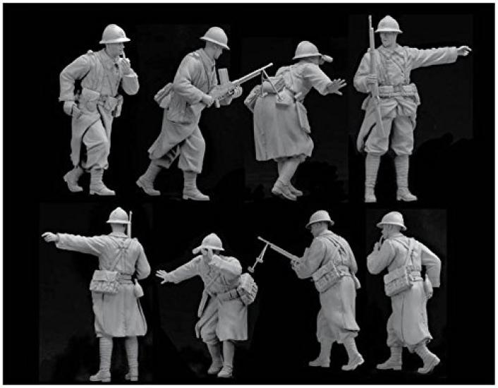 Platz WWII French Army Infantry Sedan 1940 Plastic Model DR6738 1/35