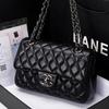 Women's bag new fashionable and versatile high-end diamond chain bag leather shoulder  bag tide