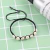Pulseira Tecida de Olho de Tigre Turquesa – Fio Vermelho Simples Estilo Casal para Homens e Mulheres