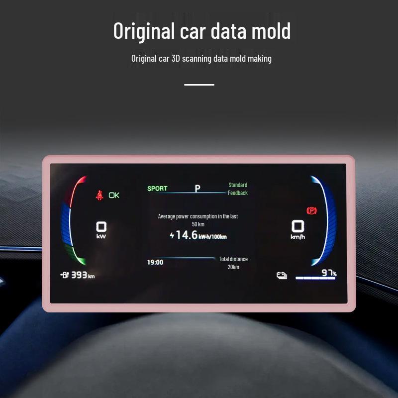 Silicone Protective Cover for BYD Seagull Car Dashboard - Anti-Collision, Four-Side Protection.