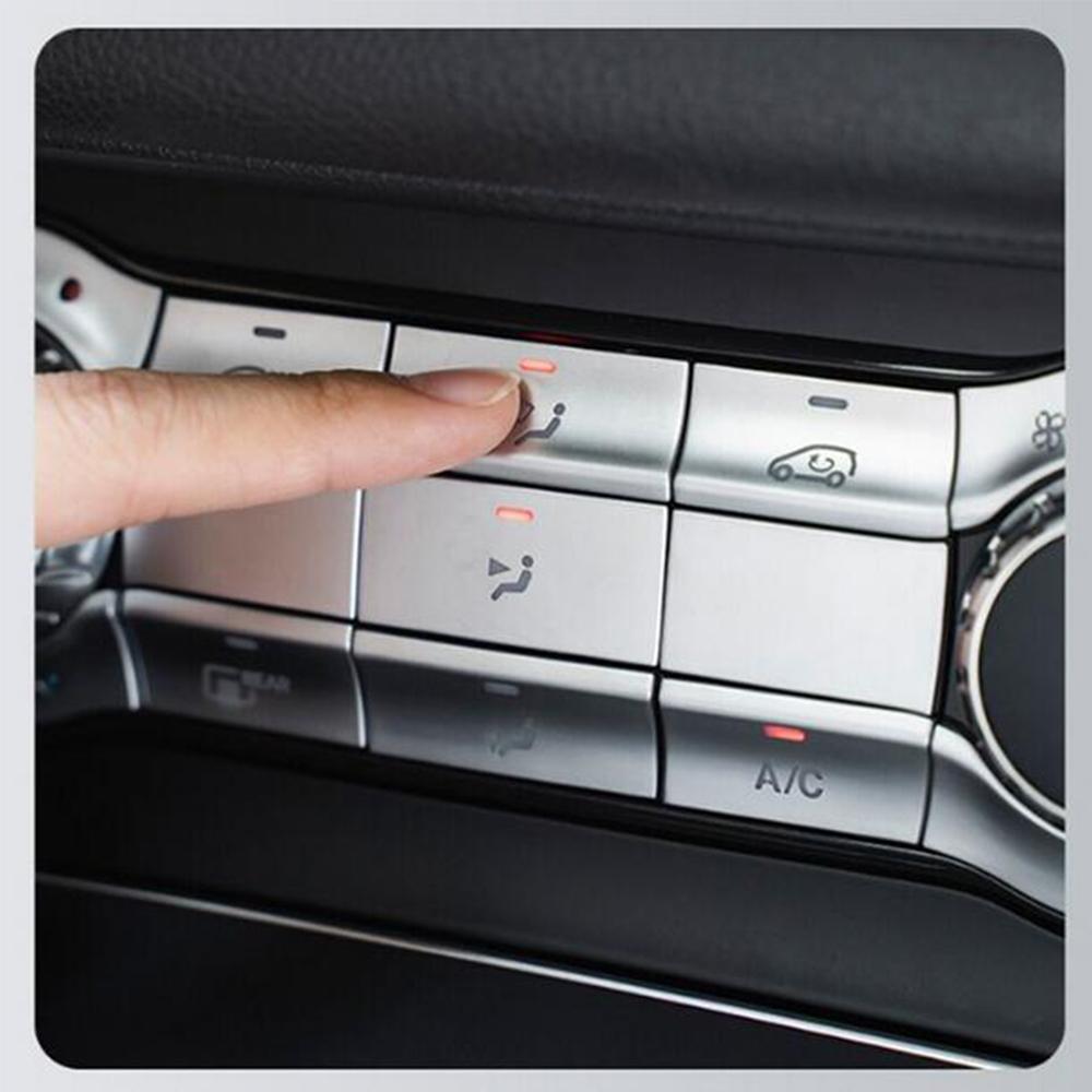 11Pcs Car Center Air AC Button Cover For Mercedes Benz A W176 CLA C117 2013-2018