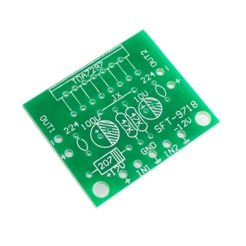 TDA7297 Amplifier Board Bulk DC 12V Pure Rear Stage 2.0 Dual Channel 15W+15W Electronic DIY Kit