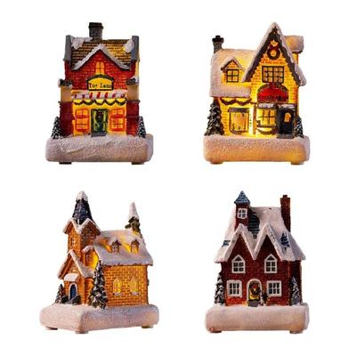 Christmas Light Up Ornament for Village Scene Decoration Christmas Gifts