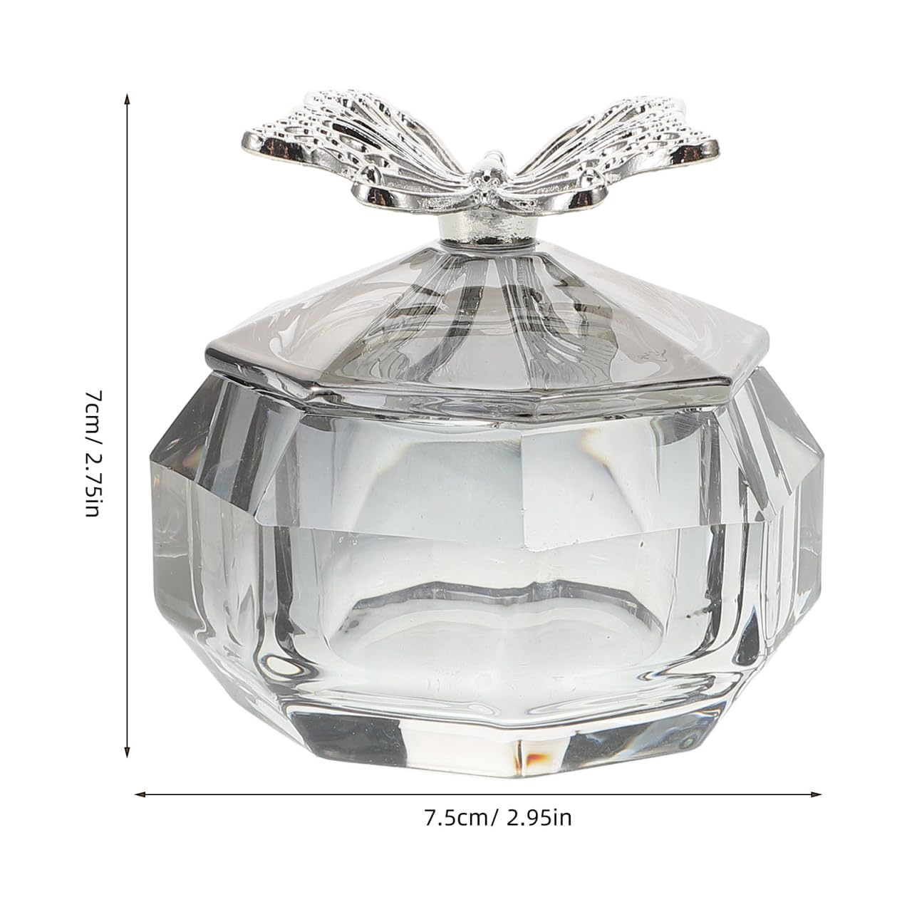 

Стеклянный стаканчик Даппен для ногтей с крышкой-бабочкой, стеклянный стаканчик для ногтей, стеклянная чаша Даппен для пудры, кристальная чаша для смешивания пудры, инструменты для маникюра для нейл-арта