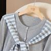Women's Striped Wool Blend Knit Cardigan