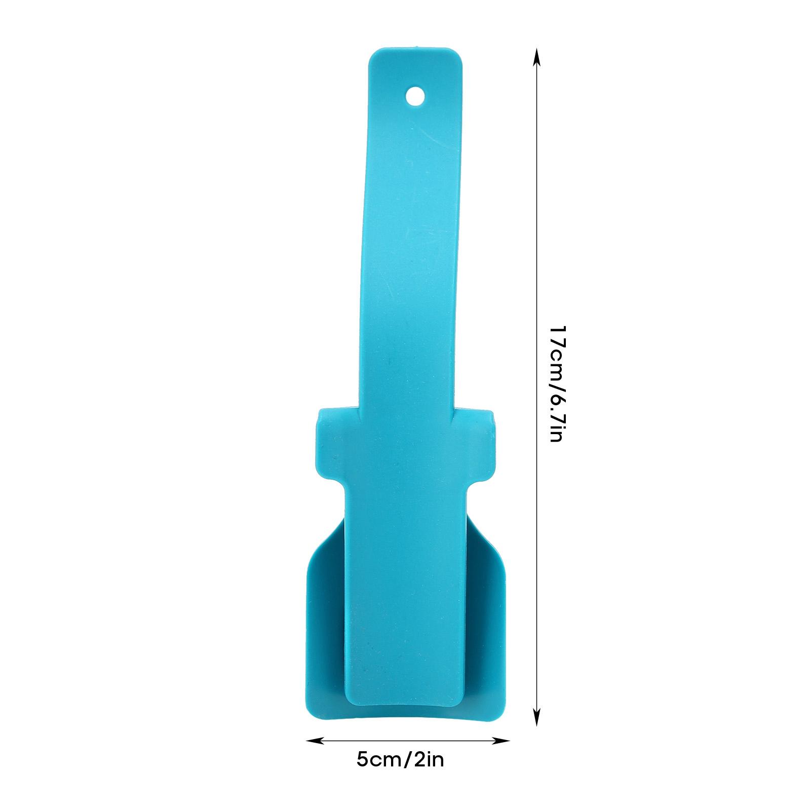 Professionele Volwassen Kinderen Schoenlepel Ouderen Reizen Draagbaar Ergonomische Schoenhelper blue