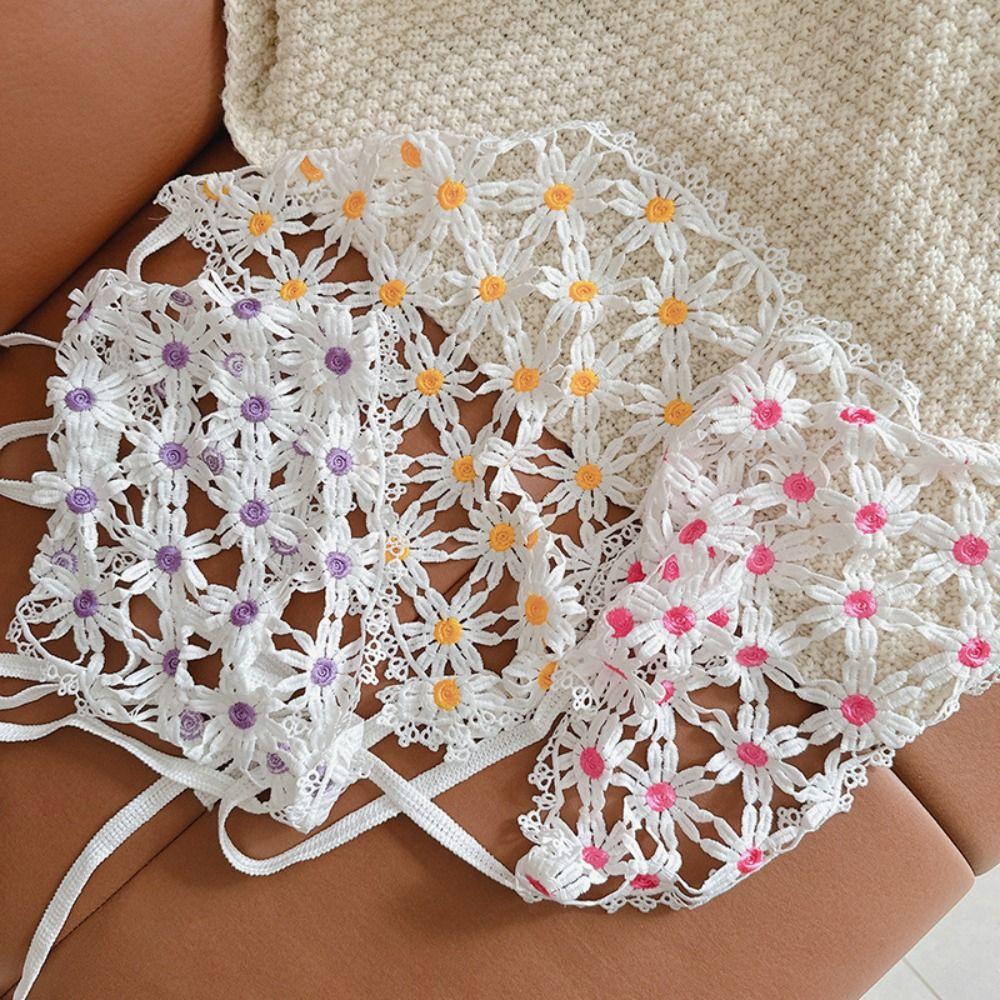 

Countryside Style Triangle Bandana Turban Triangle Scarf Sweet Lace Hair Scarf Ladies Style C