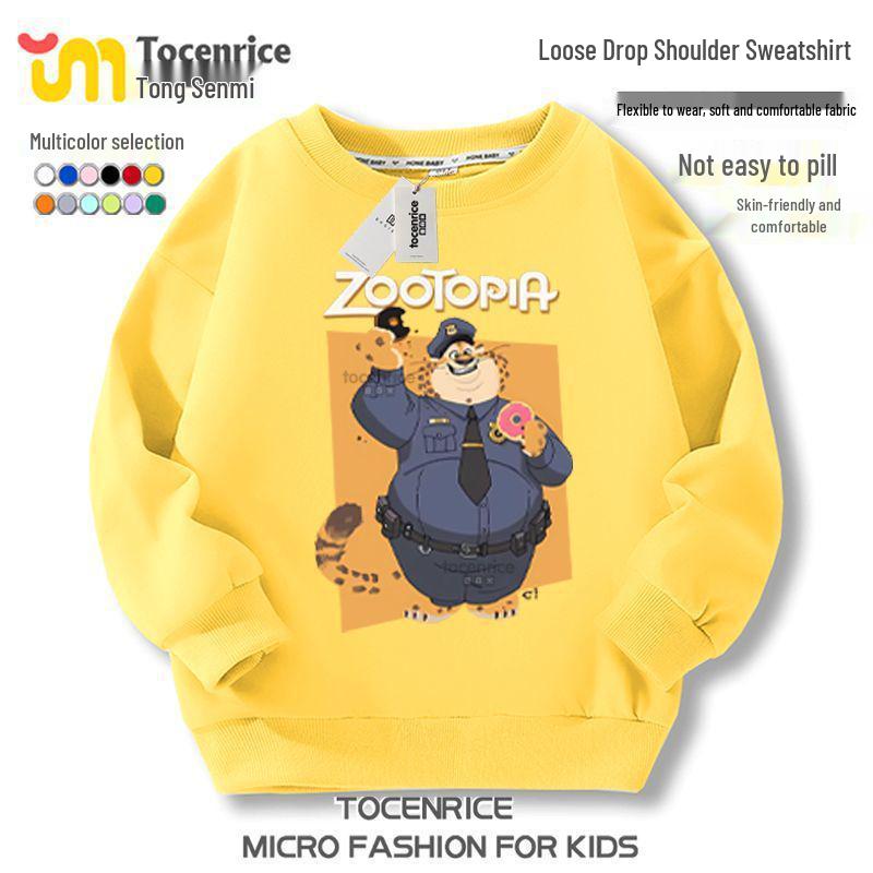 Zootopia 2 Fleece-Kapuzenpullover – Charakterkollektion für lässige Kinderkleidung