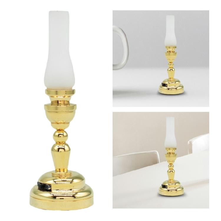 1:12 Dollhouses Living Room Table Kid LED Table Lamp Toy Furniture House Table Lamp Dollhouses Furniture