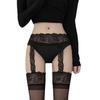 Summer Thin Black Thigh-High Garter Stockings