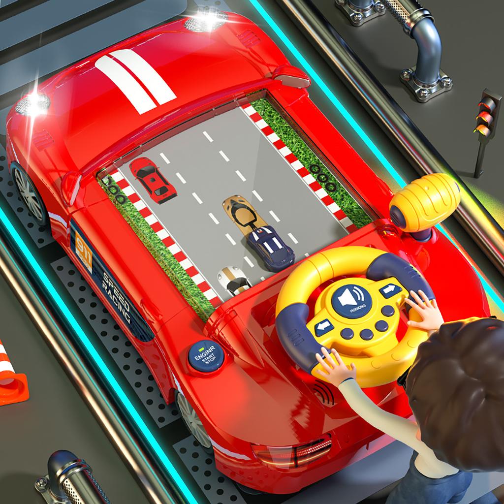 Children's racing adventure game console toy car 3-year-old boy simulates driving a small car puzzle boy
