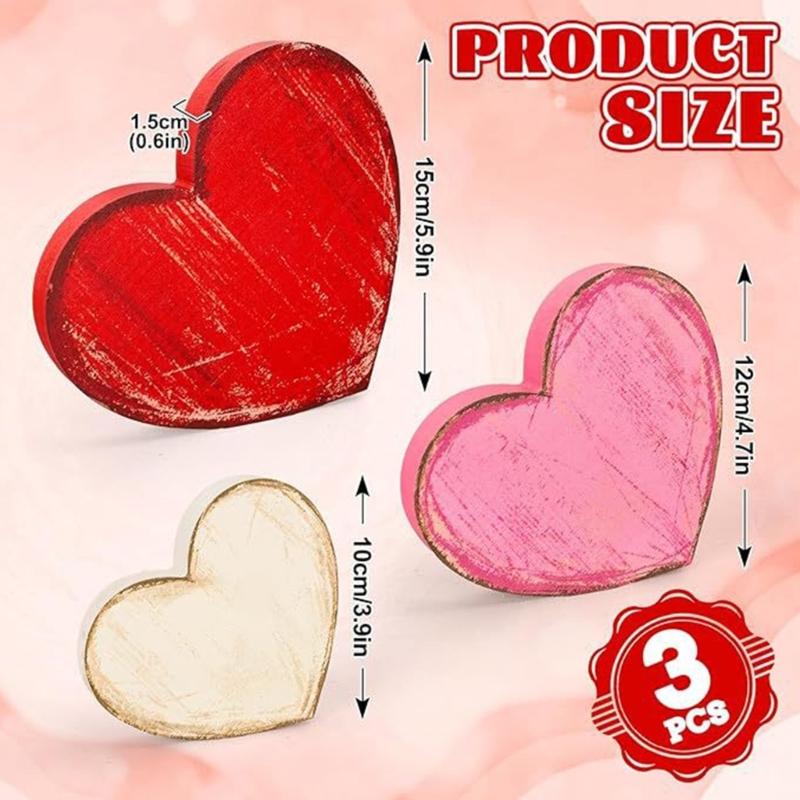 Elegant Wooden Love Shape Tray Perfect For Valentine Gift And Desktop Organization Handmade Wood Heart Shaped Ornament