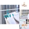 Versatile Green Plastic Clothes Hanger For Students Long Foldable Drying Rack