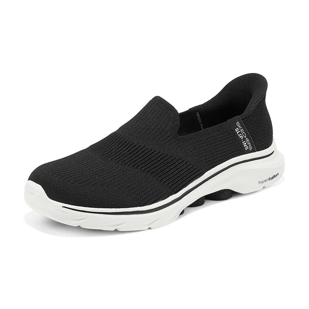 Skechers Go Walk 7 Versatile Comfortable Shock Absorbing Low Top Casual Shoes Women Sneakers Black 125258-BKW