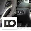 Acabamento da Moldura da Tampa do Botão do Interruptor do Farol de Carbono Compatível com Chevrolet Camaro 2010-2015