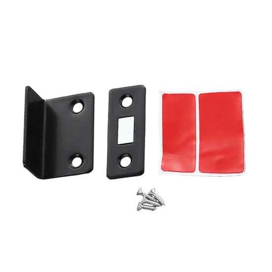 1 Set Ultra Thin Magnetic Door Catch Heavy Duty Stainless Steel Cabinet Door Magnet Adhesive Kitchen Closet Cupboard Drawer Magnetic Latch