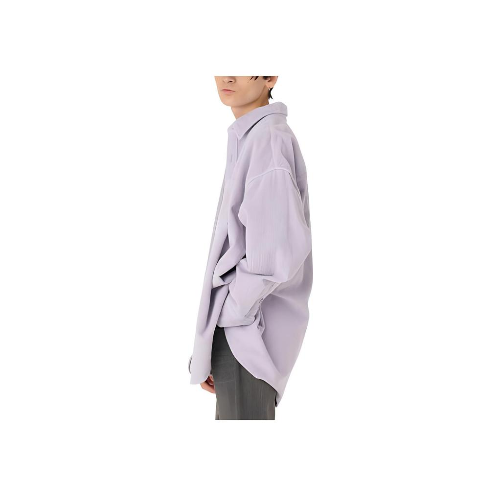 Levis Solid Color Corduroy Loose Long Sleeve Shirt Men Shirts Light-Purple A1915-0007