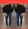 Premium Quality Fashion Women's Summer Off Shoulder Long Sleeve Casual Blouse