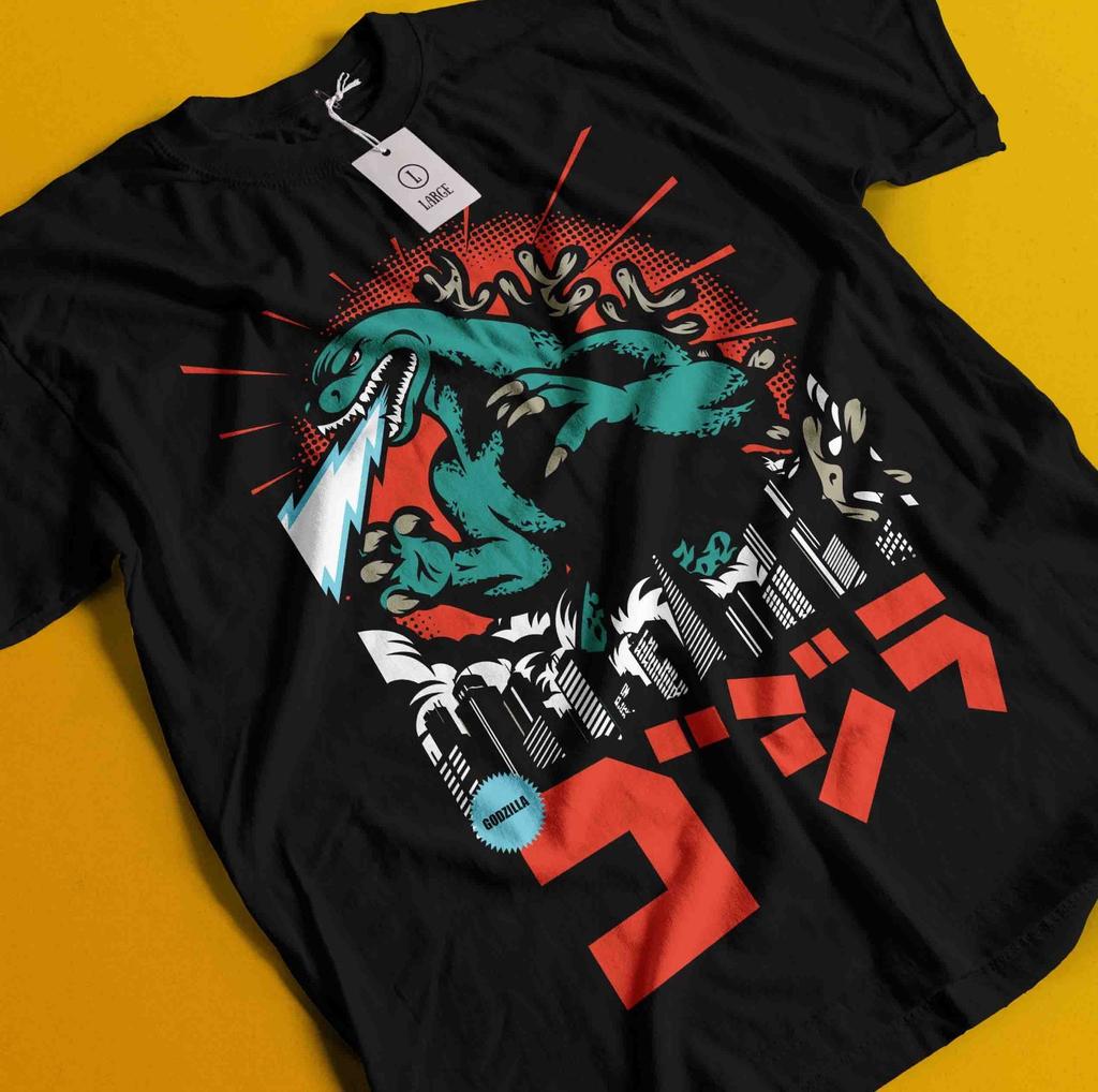 Kaiju Tokyo Monster TShirt Japanese Giant Lizard Anime Shirt Graphic Tee Unisex
